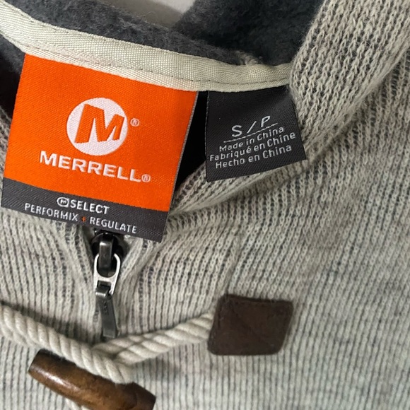 Merrell Hewes Performix Zippered Toggle Wool Hooded Sweater - Picture 7 of 8